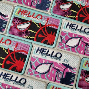 HELLO My Name Is Spidey Collage Embroidered Patch