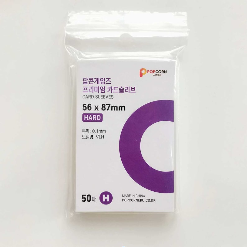 Popcorn Games Card Sleeves 50PCS hard Premium Kpop Etsy Canada