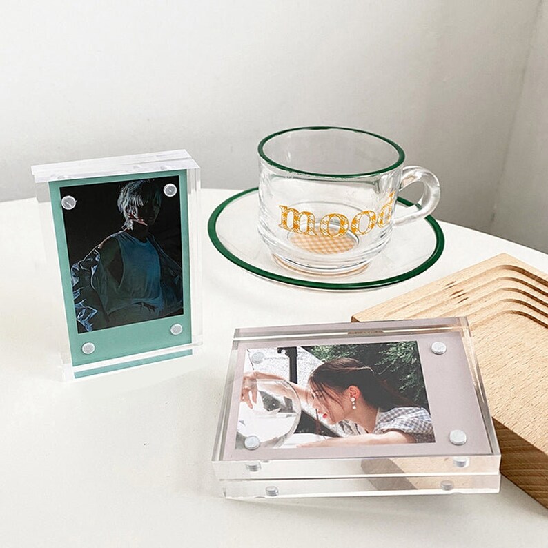 Kpop Acrylic Photo Frame Clear Photocard Holder Etsy Canada