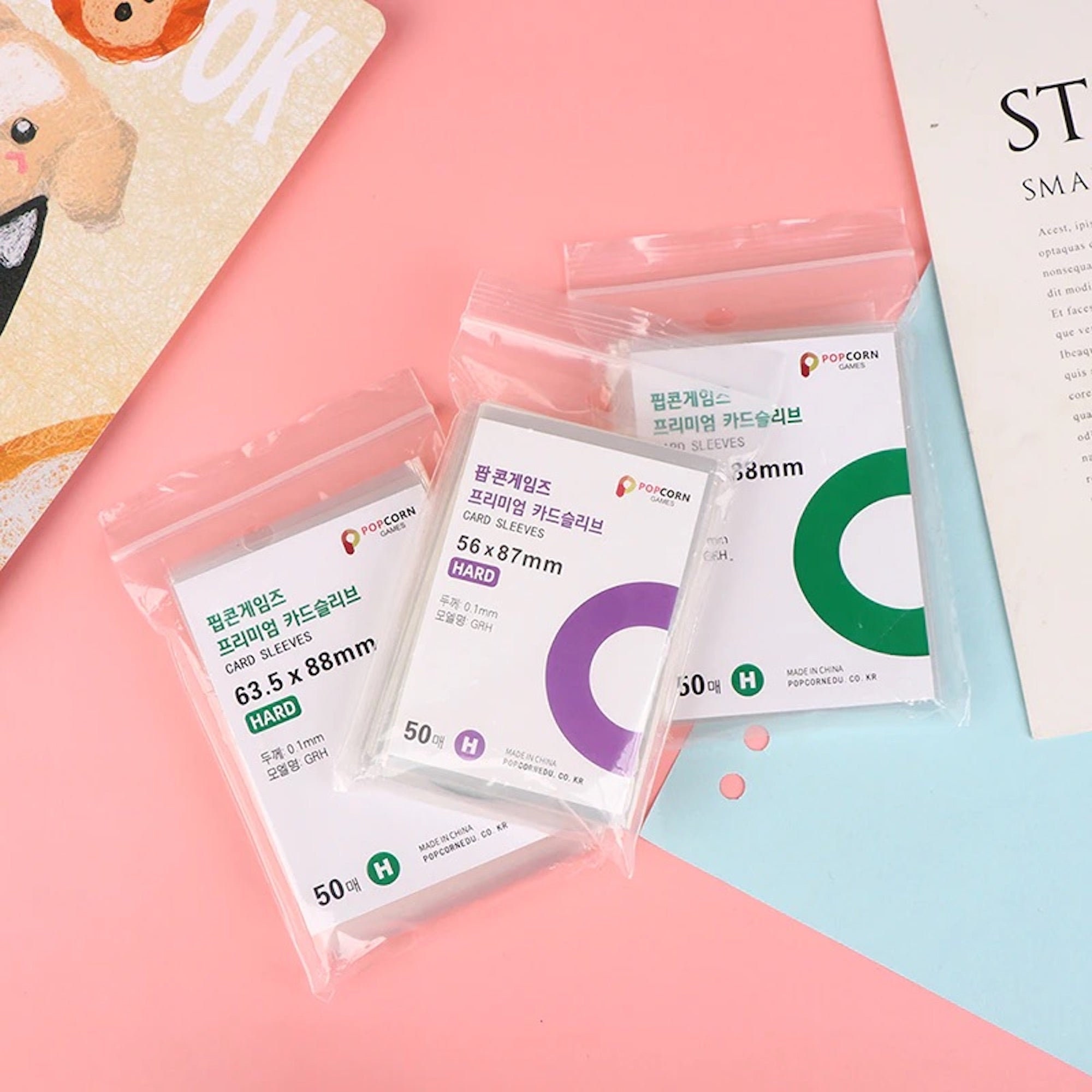 Popcorn Games Card Sleeves 50PCS hard Premium Kpop Etsy Canada