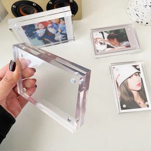 KPOP Acrylic Clear Photocard Photo Frame Stand Etsy UK