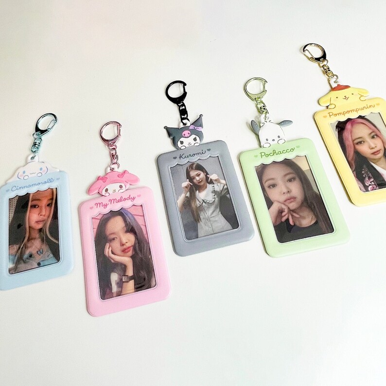 Kpop Photocard Holder Kawaii Cute Keychain Id Card Etsy UK