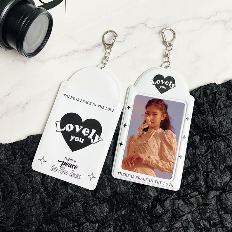 Kpop lovely You Photocard Holder Keychain Kawaii Etsy Canada