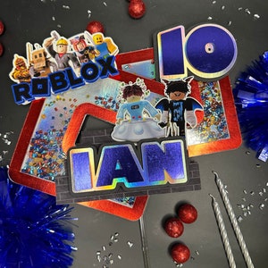 Roblox ケーキトッパー | Roblox 誕生日デコレーション
