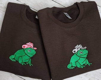 cowboy frog sweatshirt