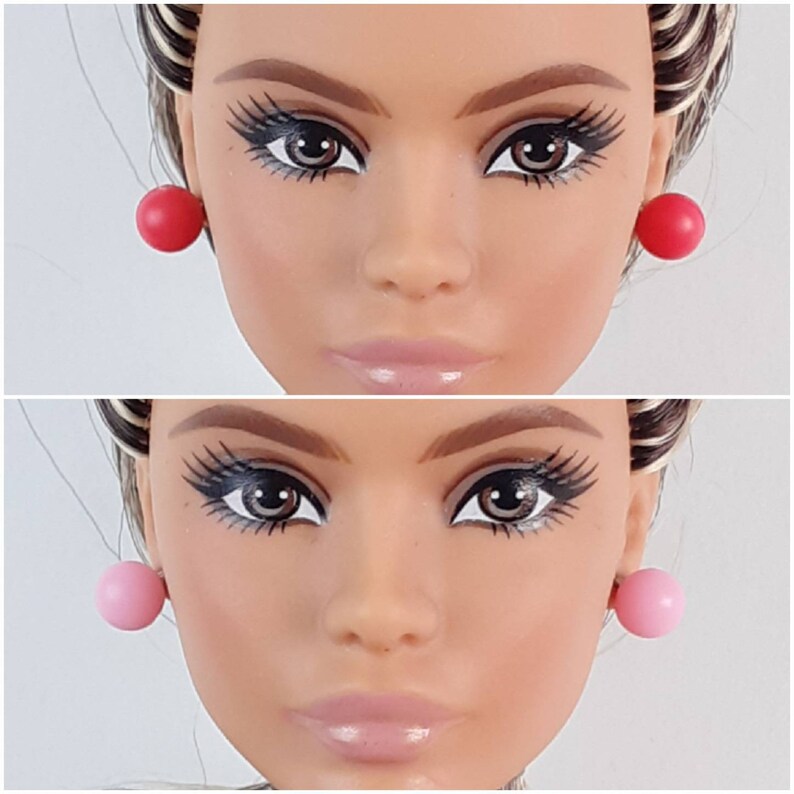 Stud Earrings for Barbie Doll Etsy