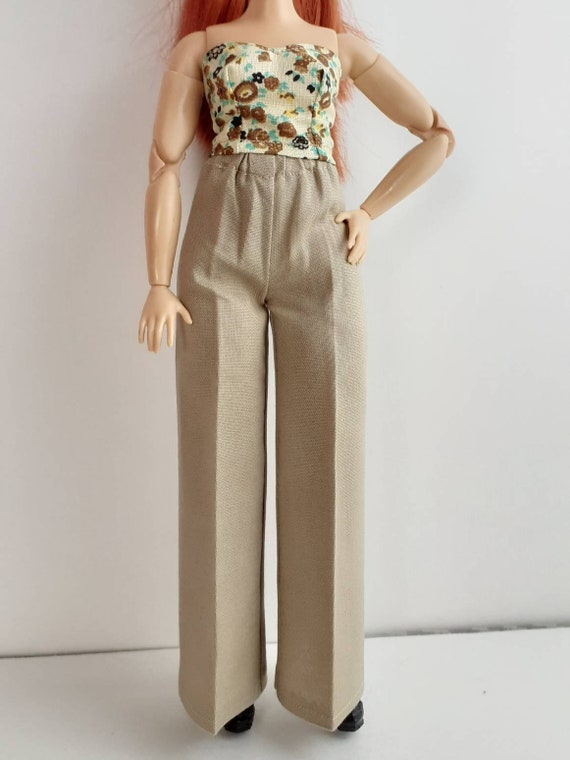 Palazzo Pants for Curvy Barbie Solid Colors 