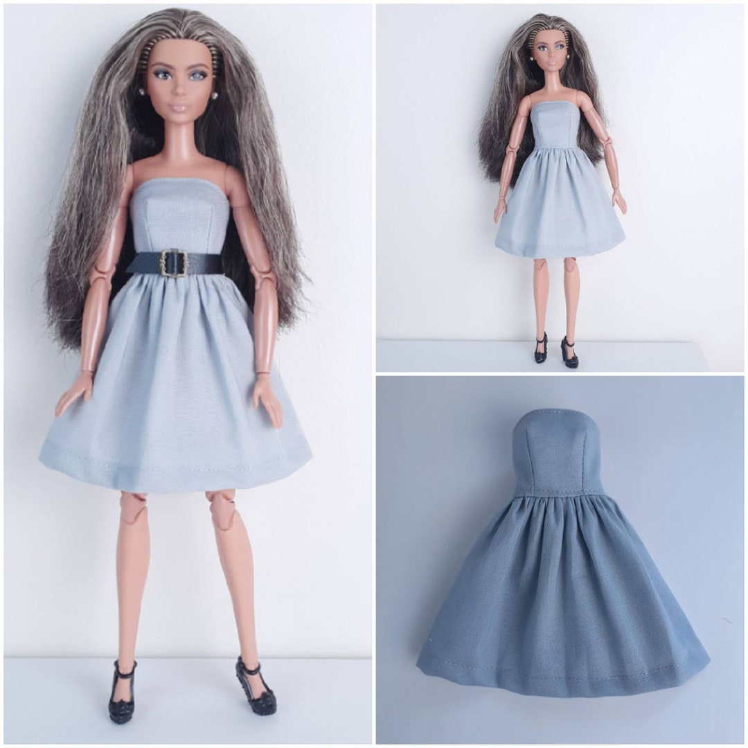 Buy Dress Dahlia for Modern Barbie Doll Strapless Solid Colors
