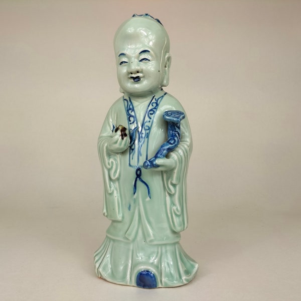 Chinees porseleinen beeld van de geluksgod Shou // 20e eeuw
