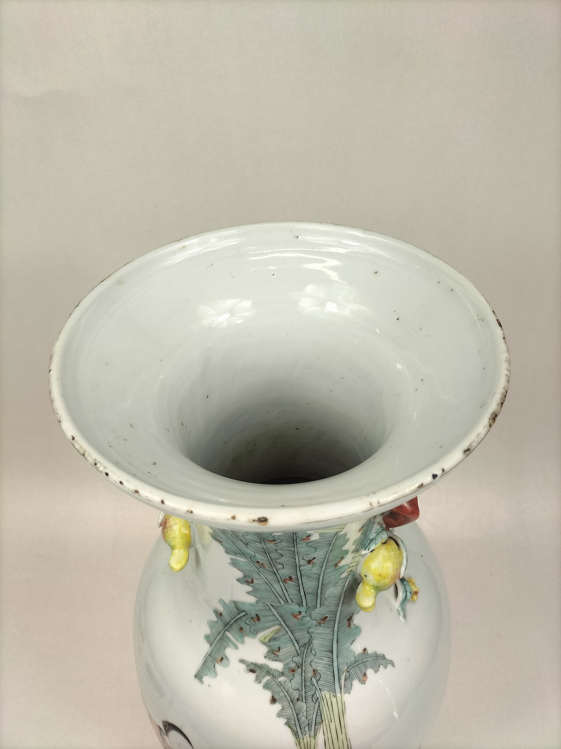 Vase with landscape and poem - National Museum of Asian Art Vintage Chinese Qianjiang Landscape Porcelain Vase 5 3/4” 20th Century main image 2