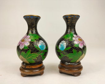 中国七宝焼　大きめの花瓶 大きめ 七宝焼 花瓶 中国