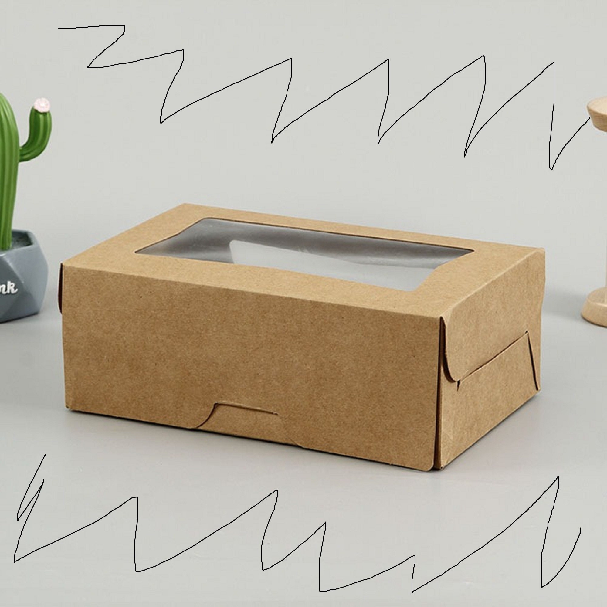 EcoFriendly Paperboard Cookies Boxes Kraft Craft Food Gift Etsy