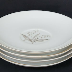 Kaysons GOLDEN RHAPSODY Saucers Fine China Japan 1961 Set of 4