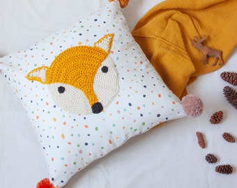 Woodland Friends Pillowcase – Mustard Fox - Nursery Decor | Woodland Decor | Magical Forest | Woodland Creatures | kids pillowcase woodland