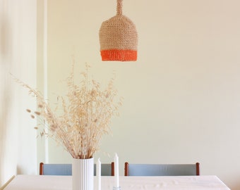 Small Rope Pendant Lamp – Orange
