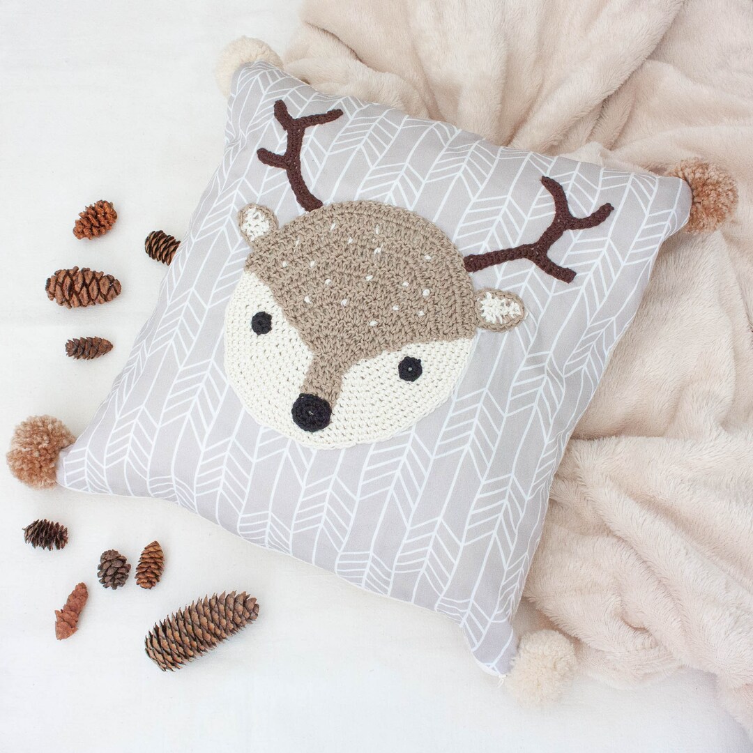 Woodland Friends Pillowcase Lovely Deer Nursery Decor Etsy