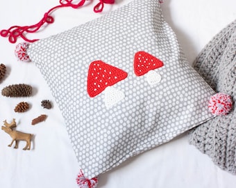 Woodland Friends Pillowcase – Mushrooms - Nursery Decor | Woodland Decor | Magic Forest | Mushroom Party | kids pillowcase woodland