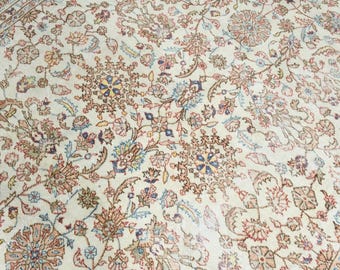 8&#39;X10 Floral Oversize Vintage Rug, Oversize Turkish Rug, Rugs For Livingroom, 8x10 Rug, Oushak Rug, Large Turkish Rug,  Antique Rug,