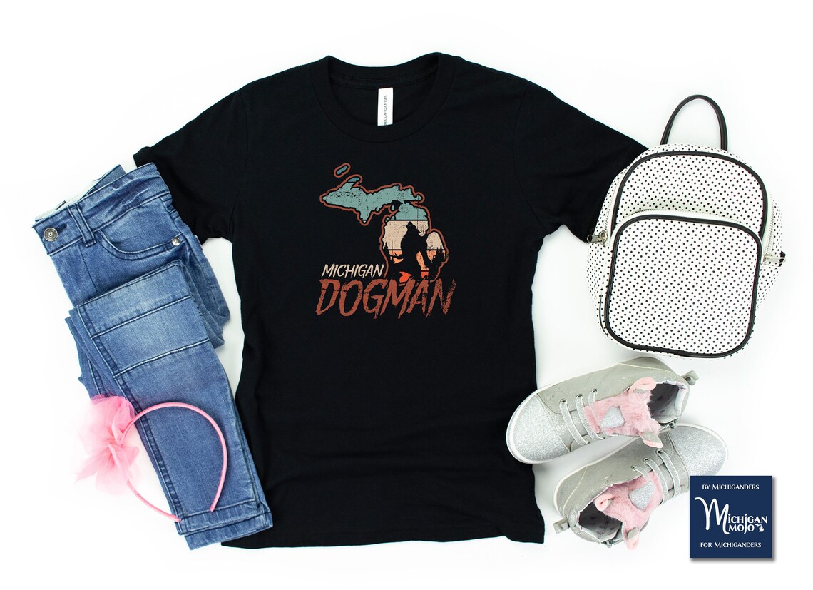 Michigan Dogman Shirt US Cryptozoology American Cryptid | Etsy