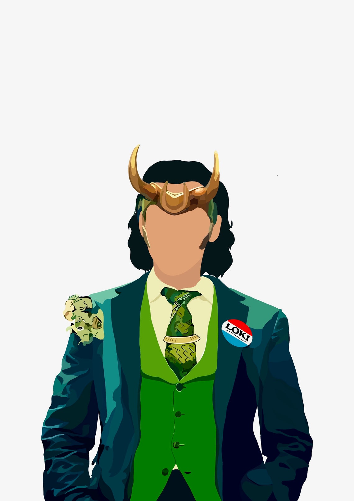 Marvel's Loki as President Variant Minimalist Art Print | Etsy