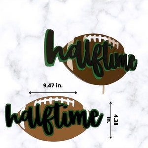 It&#39;s Halftime Half Birthday Cake Topper & Banner