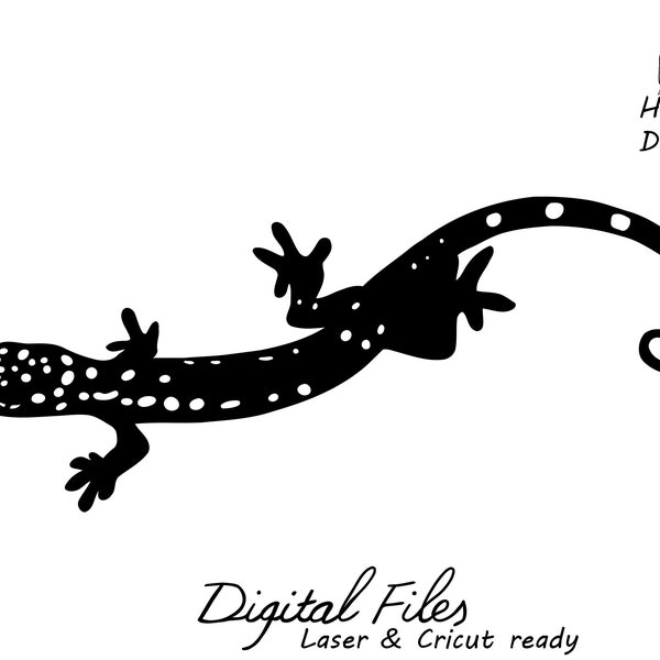 Gekko hand drawn SVG clipart, laser cut gekko DXF, cnc plasma cut gekko, gekko SVG for cricut, gekko scroll saw pattern, gekko stencil