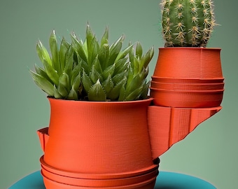 Jardinera Canyon - Diseño moderno original y único - Naranja divertido estilo suroeste