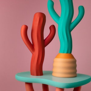 The Saguiggle Cactus Cute Orange Tchotchke Dopamine Decor Funky Weird Fun image 1