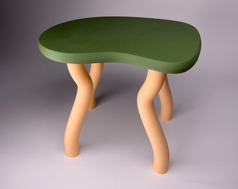 Exquisito y original soporte para plantas de 20 cm, ideal para exhibir plantas. Elevador divertido y original. Dopamine Decor, maximalista, verde.