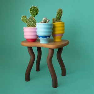 Saddle Up Plant Stand Lonesome Road Small 8 Stand Perfect for Displaying Plants 3D Printed Aesthetic Apartment Décor image 1