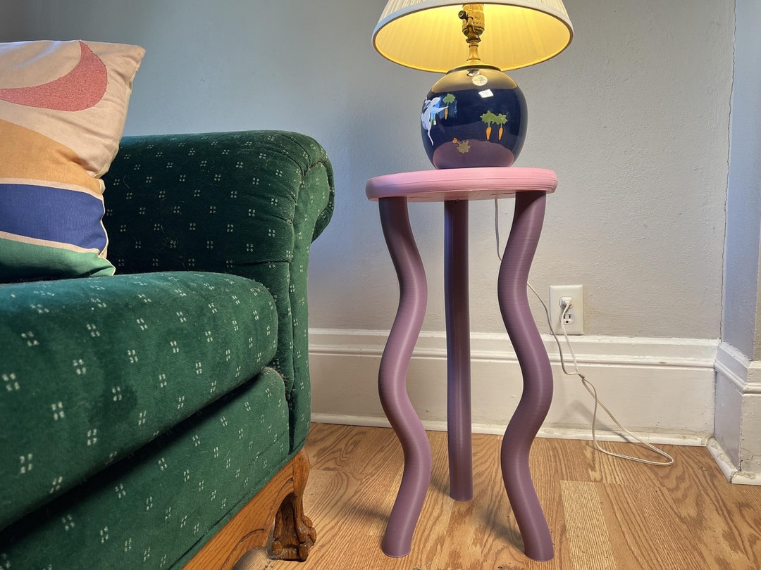 The Jelly Side Table - Colorful Aesthetic End Funky Cute Wavy Dopamine ...