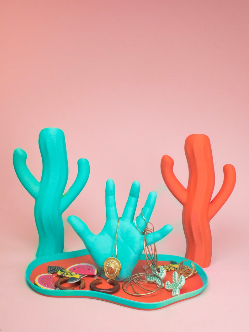 The Saguiggle Cactus Cute Orange Tchotchke Dopamine Decor Funky Weird Fun image 7
