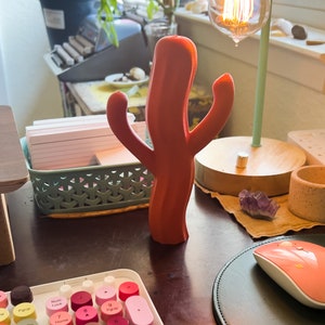 The Saguiggle Cactus Cute Orange Tchotchke Dopamine Decor Funky Weird Fun image 6