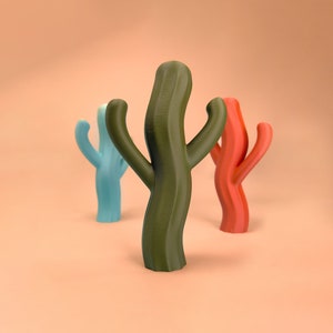 The Saguiggle Cactus Green Mini Plastic Wavy Dancing Cactus Tchotchke image 1