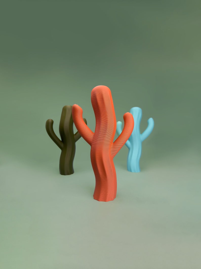 The Saguiggle Cactus Cute Orange Tchotchke Dopamine Decor Funky Weird Fun image 3