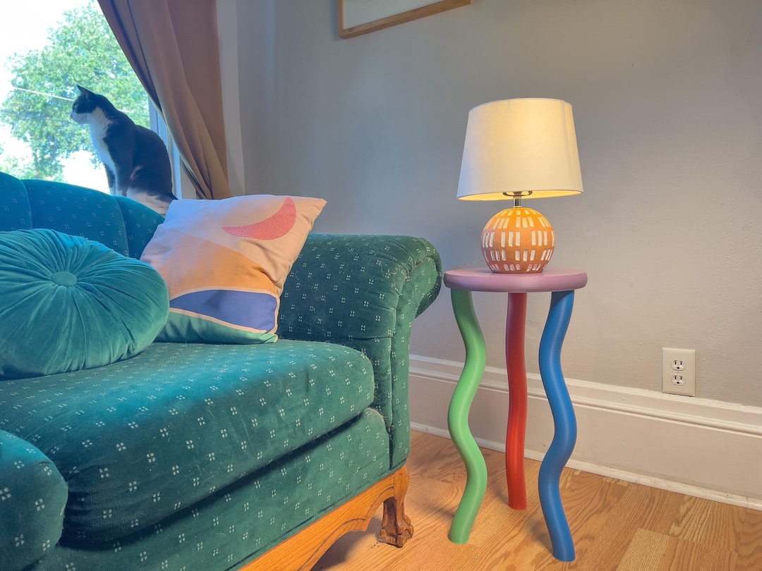 The Jelly Side Table - Colorful Eclectic End Table Maximalist Room ...