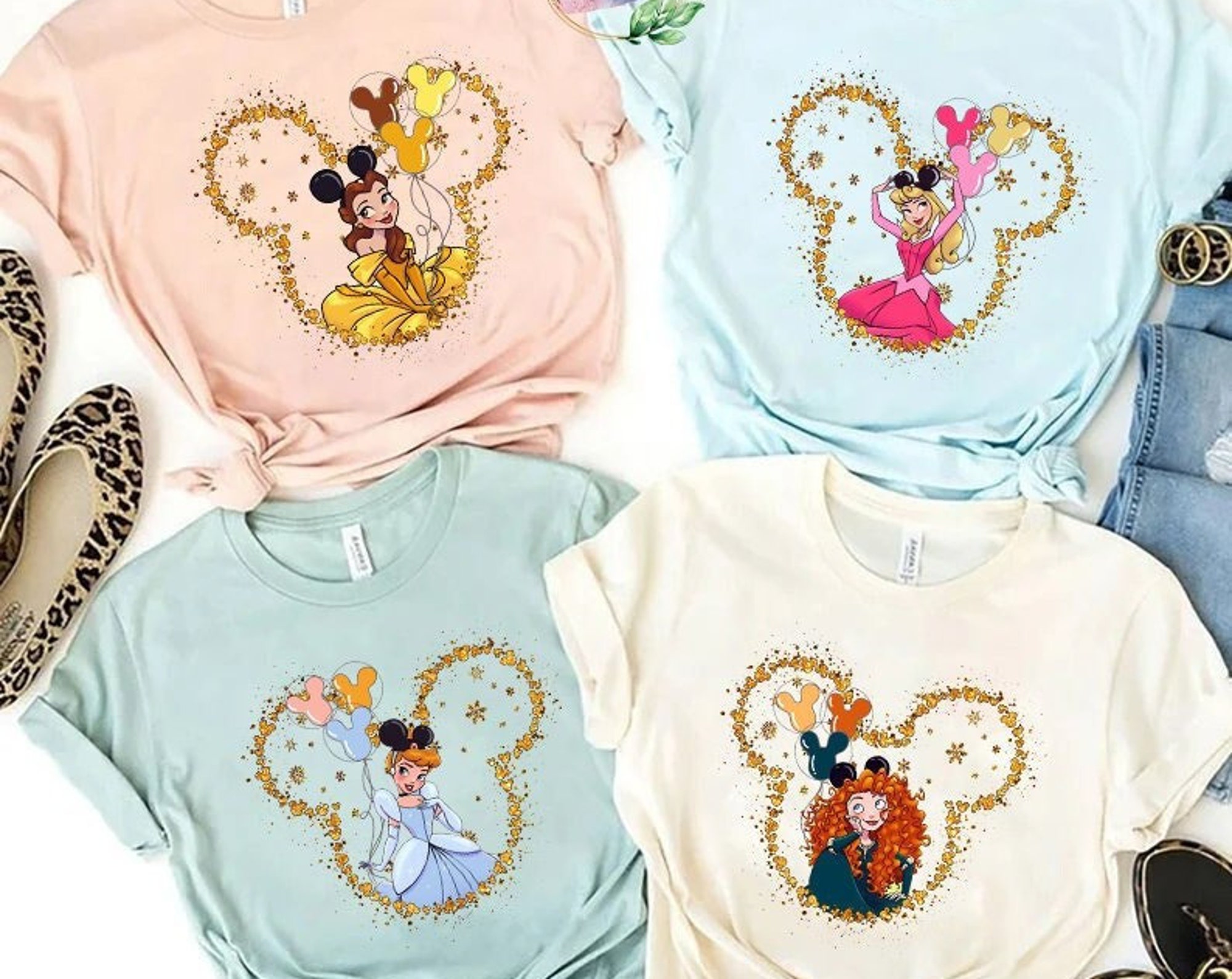 Discover Disney Princess Shirt, Princess Mickey Head Shirt, Princess Squad Shirt