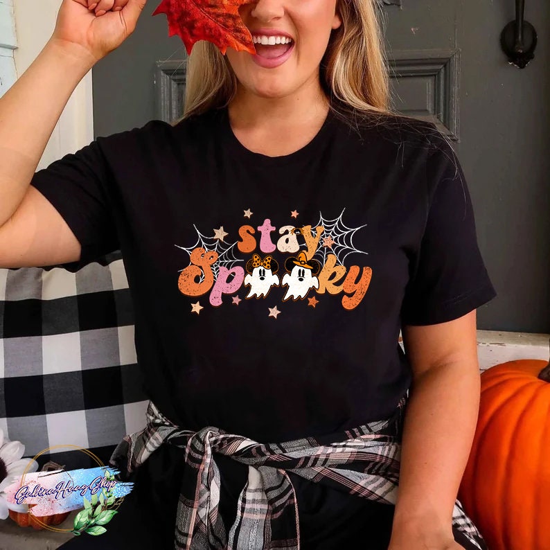 Discover Disney Halloween Shirt, Stay Spooky Shirt, Spooky Vibe Shirt, Mickey Ghost Shirt, Fall Disney Shirt, HA-020803