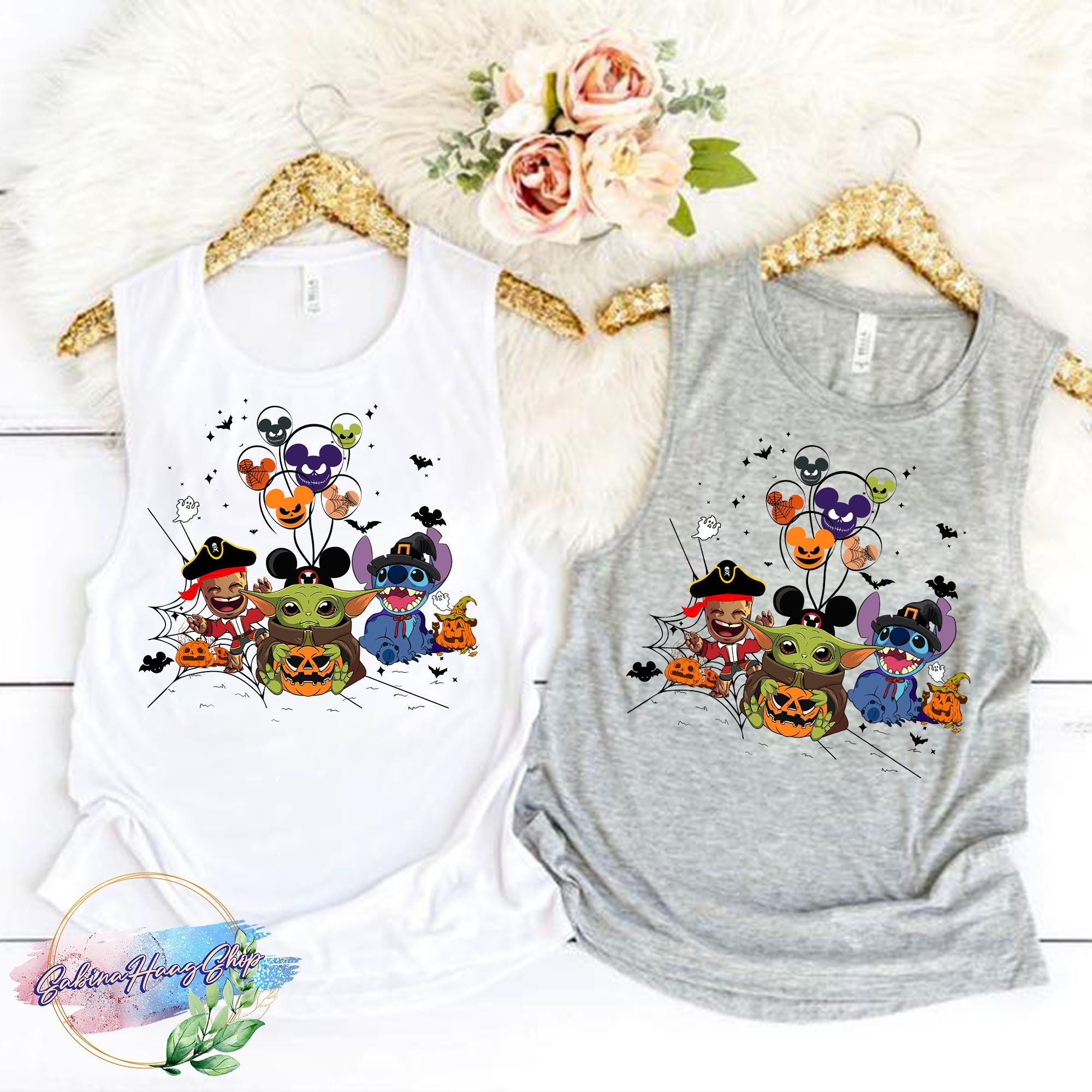 Discover Disney Halloween Tank Top, Baby Yoda Tank