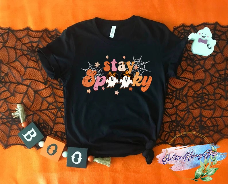 Discover Disney Halloween Shirt, Stay Spooky Shirt, Spooky Vibe Shirt, Mickey Ghost Shirt, Fall Disney Shirt, HA-020803