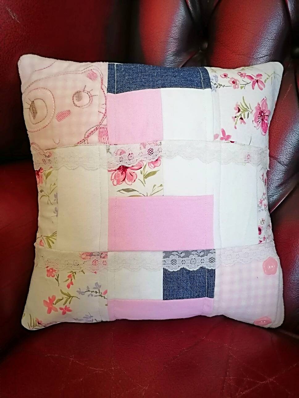 Patchwork Quilted Memory Cushion Memory Cushion Wedding Etsy