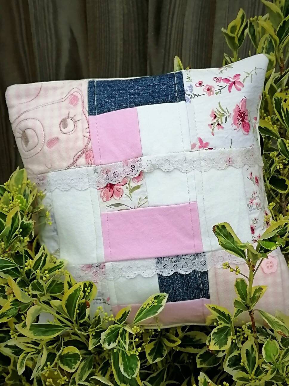 Patchwork Quilted Memory Cushion Memory Cushion Wedding Etsy