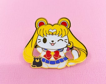 SM Cat enamel pin