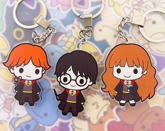 HP - The Trio Keyrings