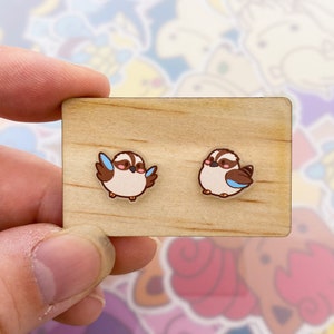 Kookaburra Stud Earrings