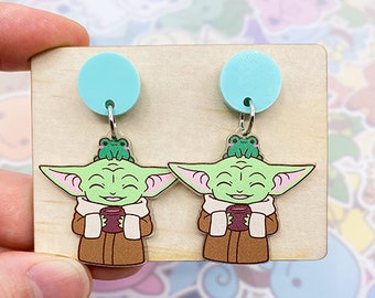 The Child Frog Dangle Earrings