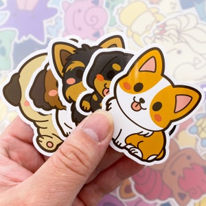 Hondenstickerset, verpakking van 5 inch