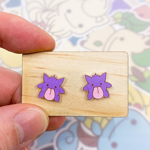 Pkmgen Stud Earrings Etsy Ireland