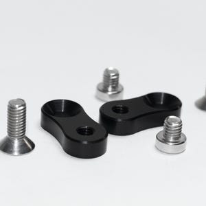 JDM to US USDM Aluminum License Plate Adapter Conversion Spacer with Stainless Bolts 2x