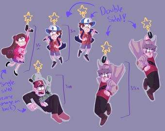 Gravity Falls Acrylic Keychains